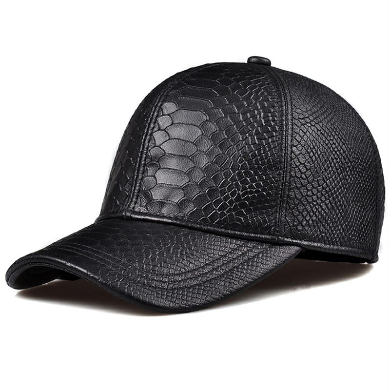Baseball Cap Structured - 男性と女性のためのクロコダイルパターンの野球帽,本革のピークハット,調節可能なサンバイザー,新しいファッション,秋,冬,2022