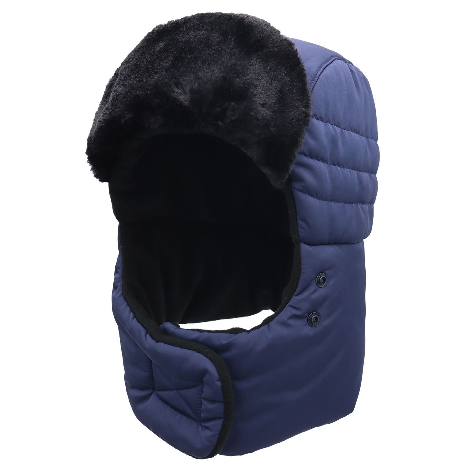 Winter Trapper Hat - メンズ冬用トラッパーハット、フェイスカバーとイヤーフラップ付き、厚手で暖かく防風性があり、寒い季節のアウトドアサイクリングやスキーに適したウシャンカキャップ