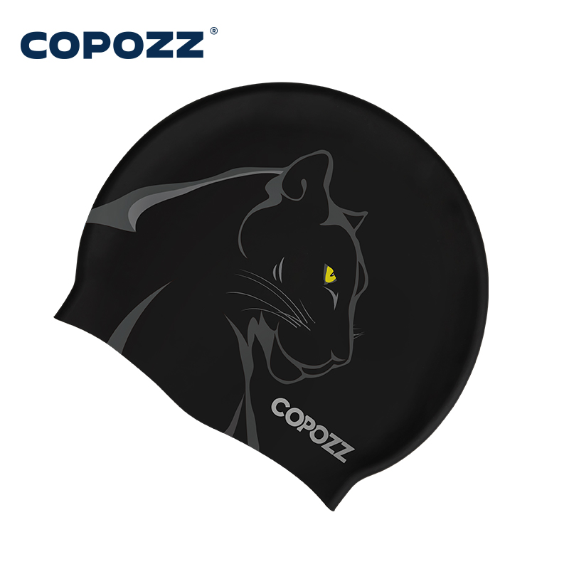Swim Hat Silicone - COPOZZ ウォータースポーツ女性男性水泳キャップ耳保護ロングヘア大型水泳プール帽子プロスポーツ防水水泳キャップ