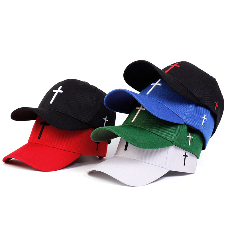 Golf Cap Dad - クロス刺cross付き野球帽,調節可能なゴルフハット,コットン,バッククロージャー,ヒップホップスタイル