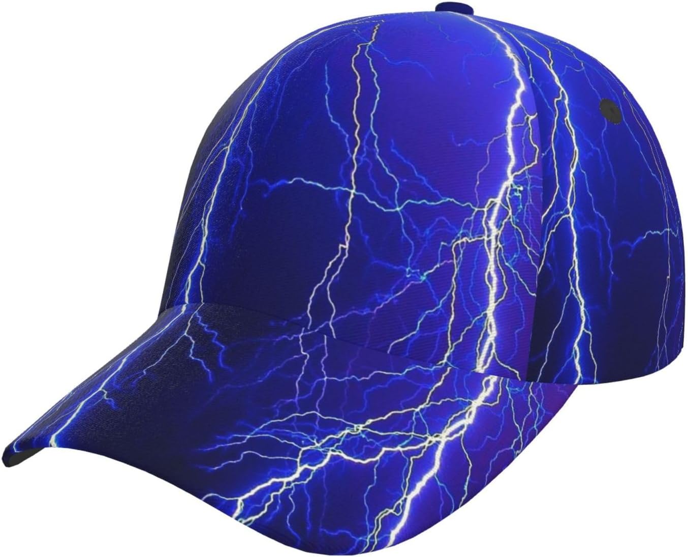 Golf Cap Dad - ライトニングサンダーストームメンズ野球帽子キャップおかしいお父さんキャップゴルフ帽子居心地の良い通気性調節可能なおじいちゃんキャップ帽子ブラック