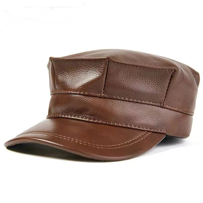 Baseball Cap Structured - 冬の女性のための革の帽子,オリジナルの革の帽子,卸売,綿のカデットキャップ