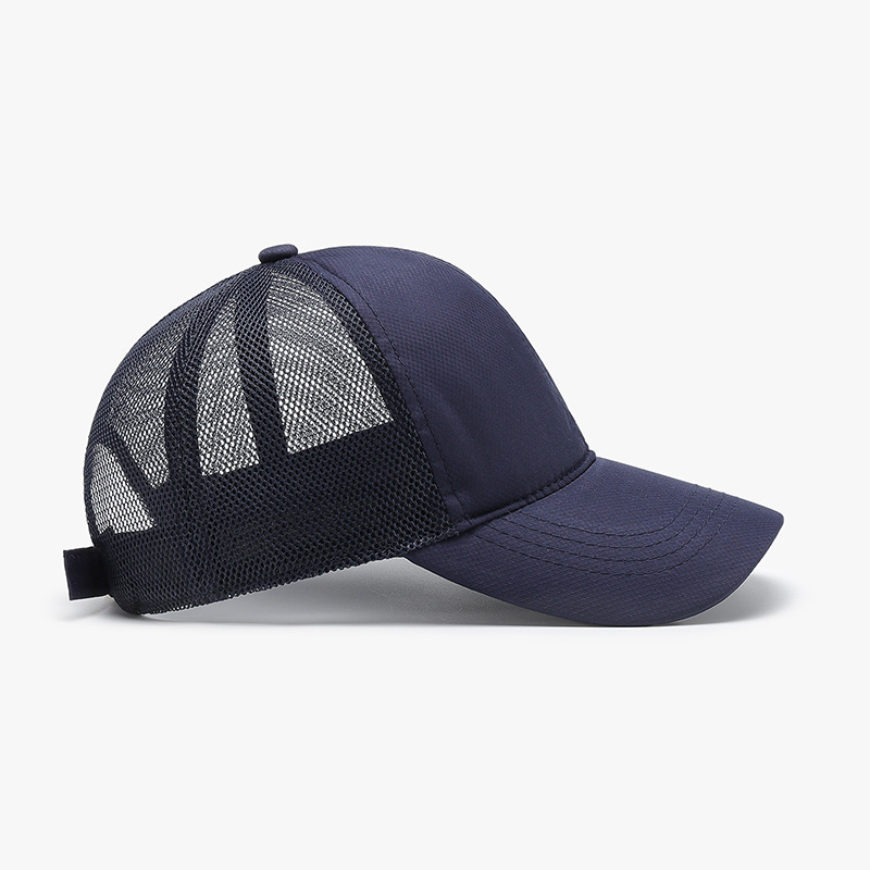 夏用ユニセックスキャップ カジュアル無地メッシュ野球帽 調節 - Trucker Cap Mesh のレビューと価格