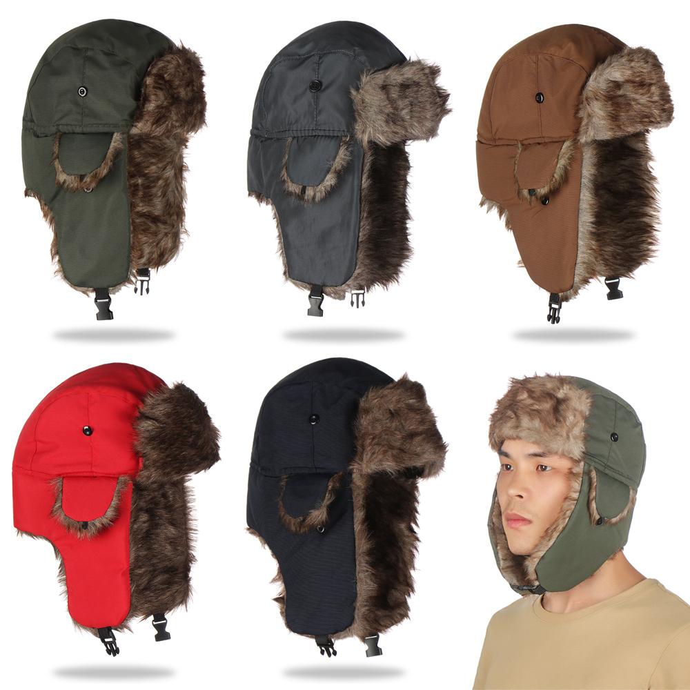 高品質イヤーフラップ付きトラッパーウィンターキャップ、カジュ - Winter Trapper Hat のレビューと価格