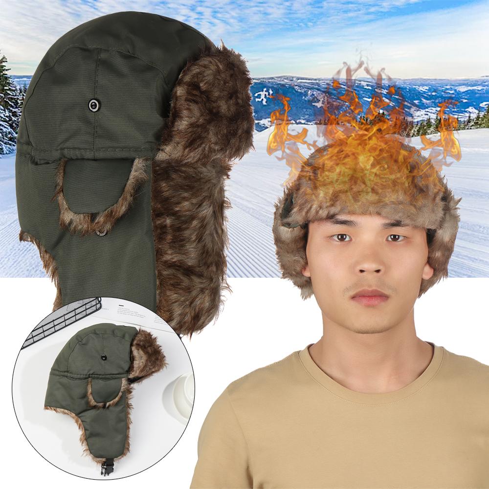 高品質イヤーフラップ付きトラッパーウィンターキャップ、カジュ - Winter Trapper Hat のレビューと価格