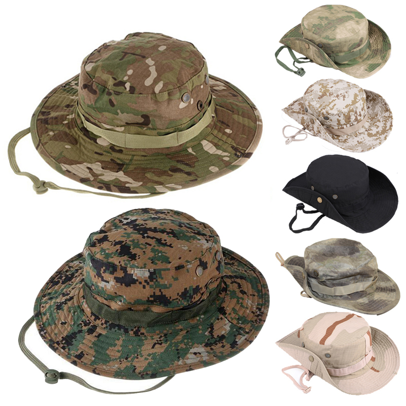 迷彩戦術ブーニー帽子キャンプ登山バケツスナイパー帽子男性屋外 - Boonie Hat Tactical のレビューと価格