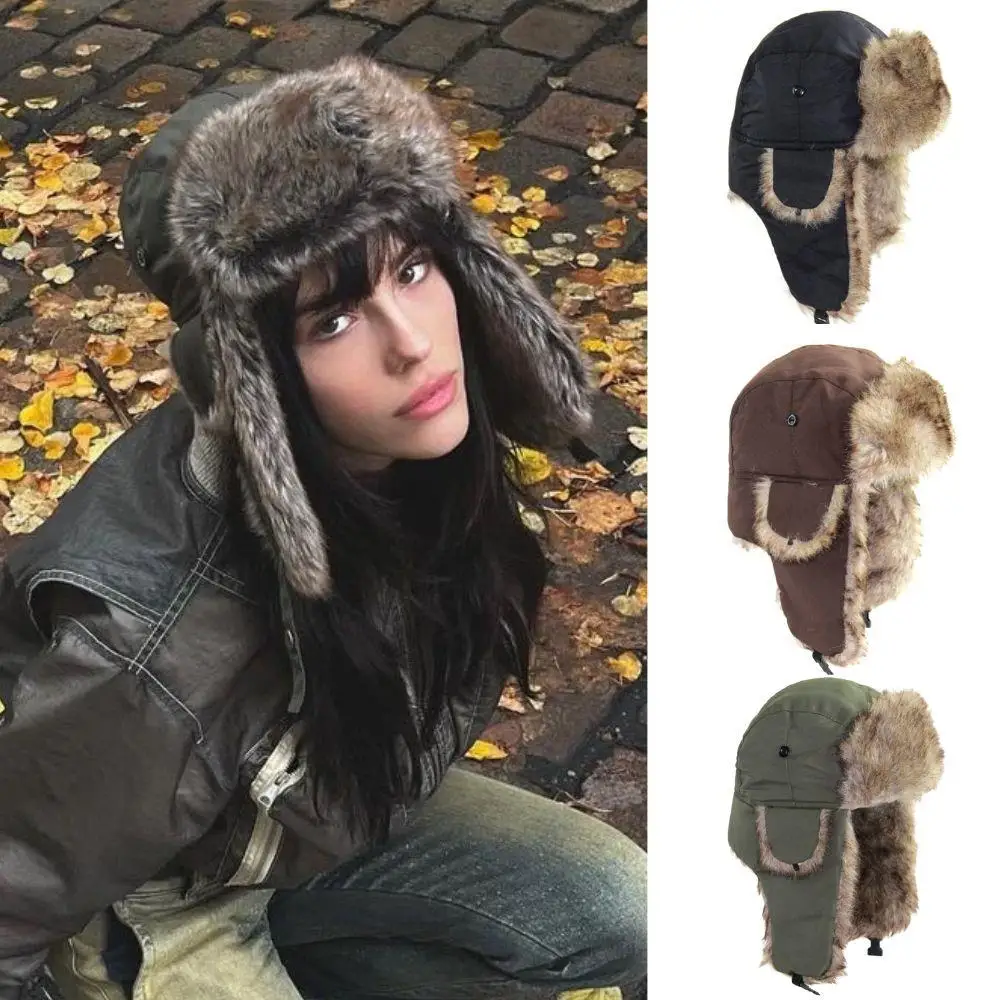 1PC 冬用トラッパー アビエイター トルーパー イヤーフラ - Winter Trapper Hat のレビューと価格