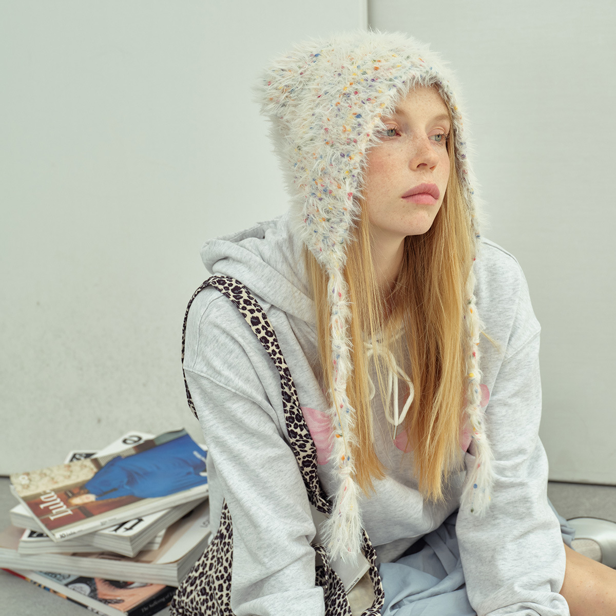 Y2K女性用ファー付き猫耳トラッパーハット 冬用ふわふわフェ - Trapper Hat Ear Flap のレビューと価格