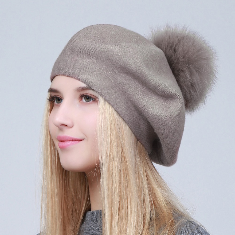 Geebro 女性のベレー帽冬カジュアルニットカシミヤベレー - Beret French Wool のレビューと価格