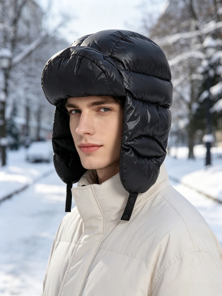 冬用保温ダウンウシャンカハット 防水イヤーフラップ付きトラッ - Trapper Hat Ear Flap のレビューと価格