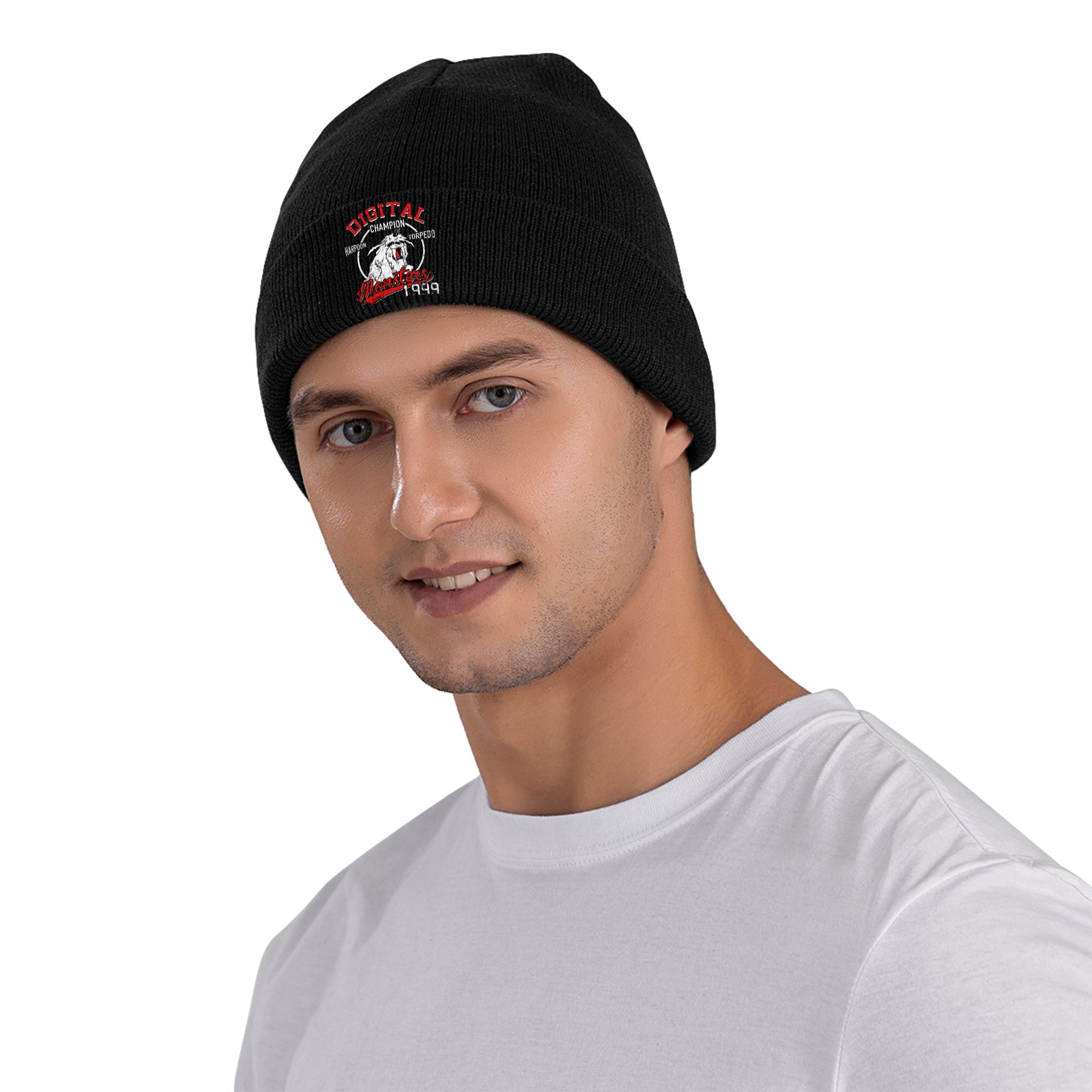 ハーポントルピードデジタルモンスターデジモンリブニットカフ付 - Beanie Cuffed Knit のレビューと価格