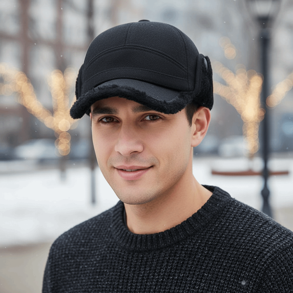 暖かいお父さん用帽子 暖かい冬用トラッパーハット 裏地フリー - Trapper Hat Ear Flap のレビューと価格