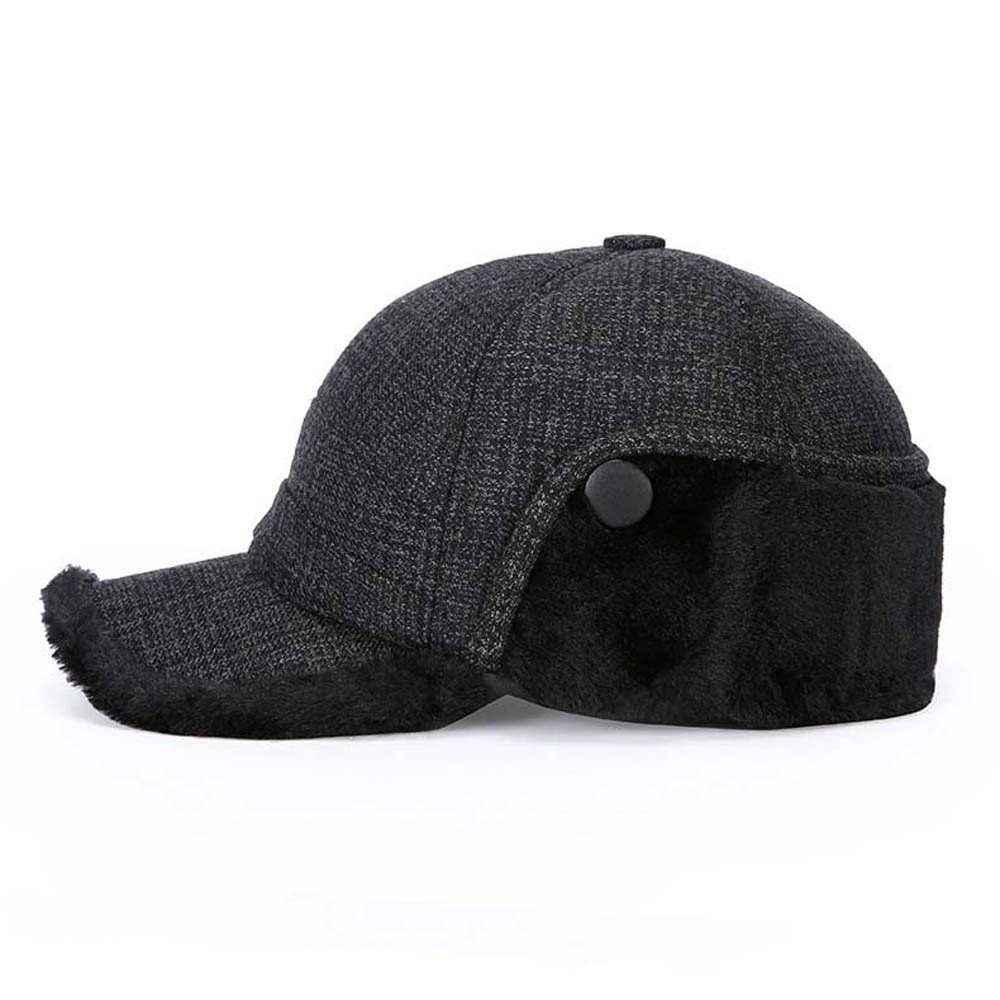 暖かいお父さん用帽子 暖かい冬用トラッパーハット 裏地フリー - Trapper Hat Ear Flap のレビューと価格