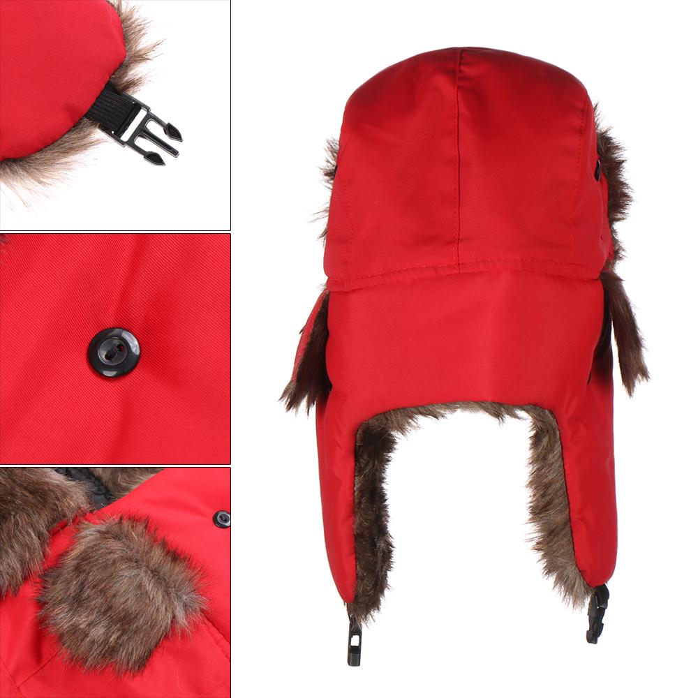 男性女性用毛皮トラッパー スキーハット 冬用帽子 ロシア風ウ - Winter Trapper Hat のレビューと価格