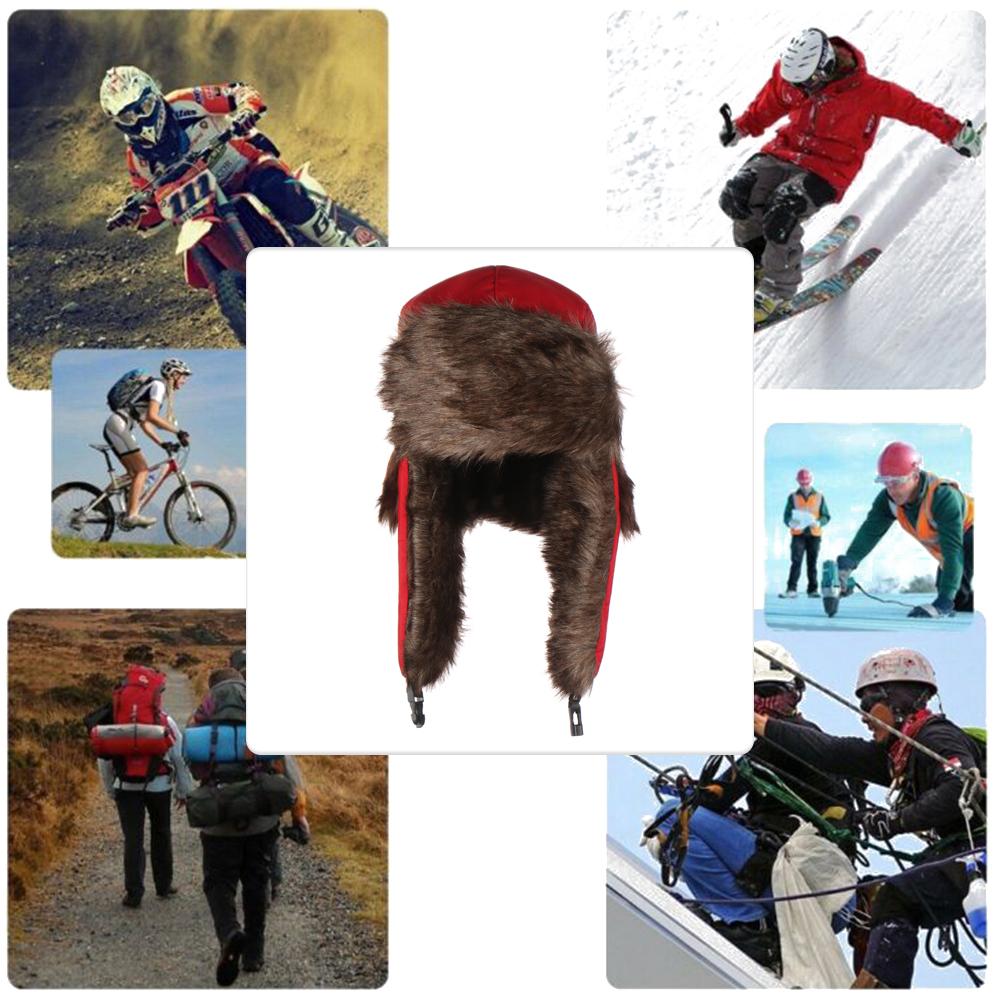 男性女性用毛皮トラッパー スキーハット 冬用帽子 ロシア風ウ - Winter Trapper Hat のレビューと価格